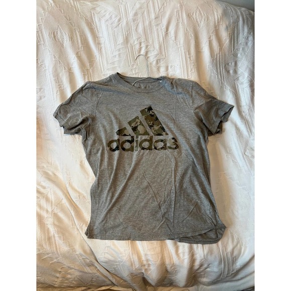 Adidas Camo Logo Amplifier Tee Shirt Mens L - Picture 1 of 3